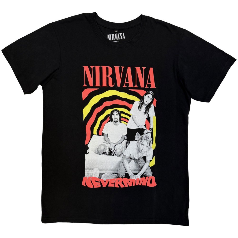 Nirvana - Nevermind Bath Tub Herren TShirt - Schwarz